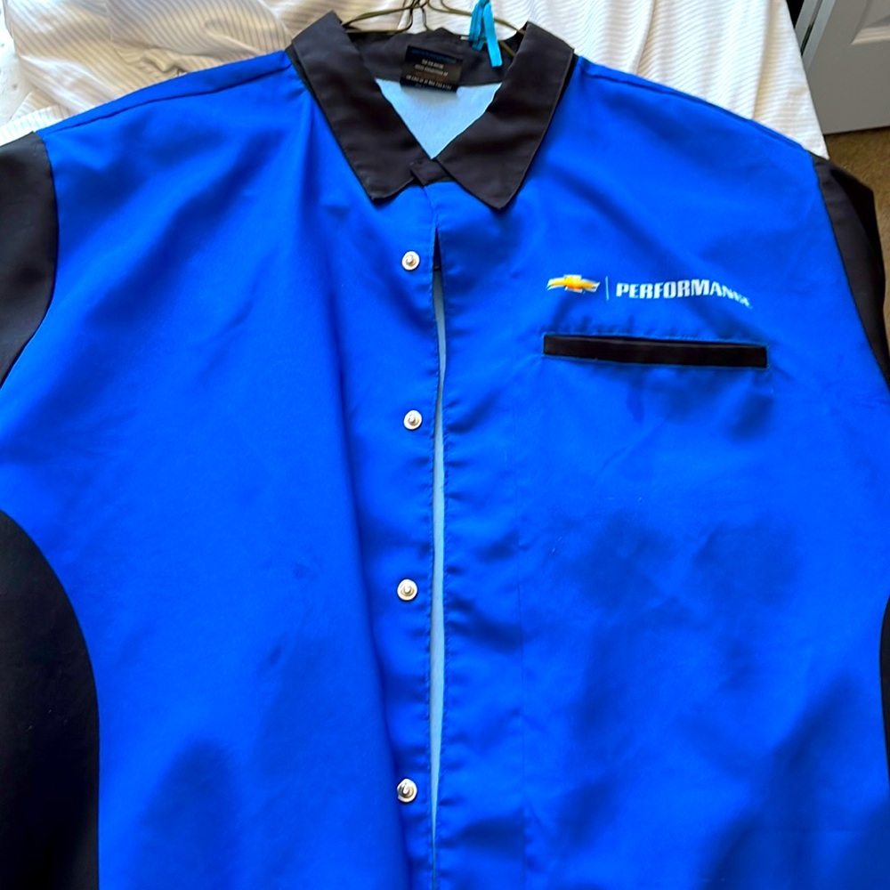 Chevrolet Performance button up jersey shirts.